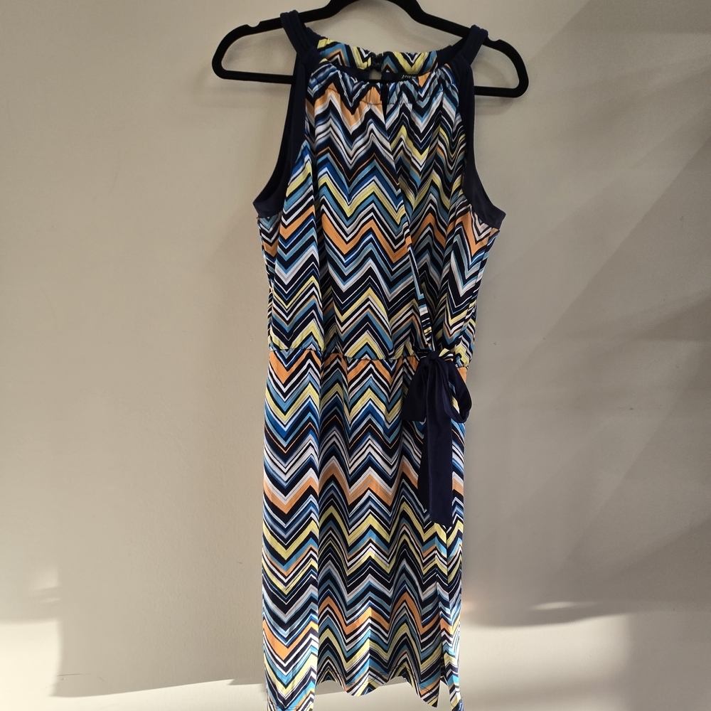 XL Apt. 9 Multicolor Chevron Dress Wrap Top With A Tie